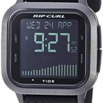 Rip Curl Men's Quartz Sport Watch with Silicone Strap, Black, 21.9 (Model: A1137MID1SZ)