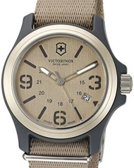 Victorinox Men's 241516 Original Analog Display Swiss Quartz Beige Watch