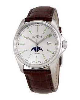Glycine Combat 6 Classic Moonphase Automatic Silver Dial Men's Watch GL0115