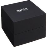 Hugo Boss Men's Companion 42mm Rose Gold-Tone Steel Bracelet & Case Quartz Black Dial