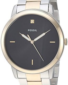 Fossil Men's The The Minimalist 3H Quartz Watch with Stainless-Steel Strap, Two Tone, 22 (Model: FS5458)