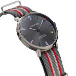 Nautica Men's Caprera Stainless Steel Japanese Quartz Nylon Strap