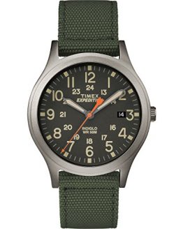 Timex Unisex TW4B13900 Expedition Scout 36 Green/Black Nylon Strap Watch