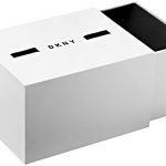 DKNY Women's Soho Quartz Watch – Stylish Silver Dial with Clear Polyurethane Strap