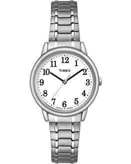 Timex Women Easy Reader | Silver-Tone w White Dial Indiglo Watch TW2P78500