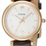 Fossil Women's Stainless Steel Quartz Leather Strap, Brown, 10 Casual Watch (Model: ES4472)