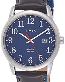 Timex Women's Easy Reader Color Pop 38mm Leather |Gray| Casual Watch TW2R62400