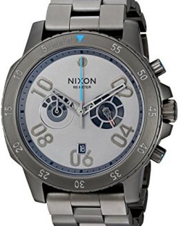 Nixon Men's 'Ranger Chrono SW, Millenium Falcon Gunmetal' Quartz Stainless Steel Casual Watch, Color:Silver-Toned (Model: A549SW-2385-00)