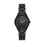 Michael Kors Women Lauryn Quartz Stainless Steel Black with Black Dial Watch MK4337