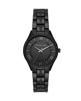 Michael Kors Women Lauryn Quartz Stainless Steel Black with Black Dial Watch MK4337