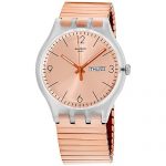 Swatch Originals Quartz Movement Rose Gold Dial Unisex Watch SUOK707B