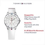 Tommy Hilfiger Women's Stainless Steel Watch with White Silicone Band - A Timeless Blend of Style and Functionality
