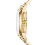 Michael Kors Women's Runway Quartz Watch with Stainless-Steel-Plated Strap, Gold
