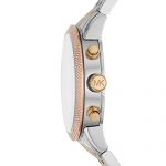 Michael Kors Women's Ritz Chronograph Tri-Tone Satinless Steel Watch