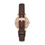 Fossil Women's Stainless Steel Quartz Leather Strap, Brown, 10 Casual Watch
