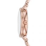 Michael Kors Women's Sofie Quartz Watch with Stainless-Steel-Plated Strap, Rose Gold/Blue