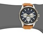Nautica Men's NCT 17 Brushed Stainless Steel Watch with Brown Band