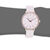 Michael Kors Women's Pyper with Leather Strap, Rose Gold/White, 14