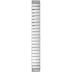 Timex Women's Stretch Bangle 25mm White/Silver-Tone Stainless Steel Expansion Band Watch