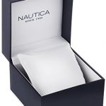Nautica Unisex "Classic" Stainless Steel Watch with Brown Leather Band