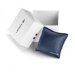 Lacoste Stainless Steel Quartz Watch with Leather Strap, Blue