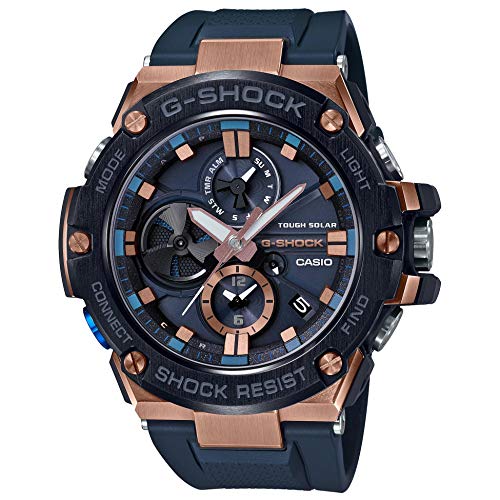 Men's Casio G-Shock G-Steel Black Resin Band Watch GSTB100G-2A