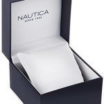 Nautica Men's NCT 17 Brushed Stainless Steel Watch with Brown Band