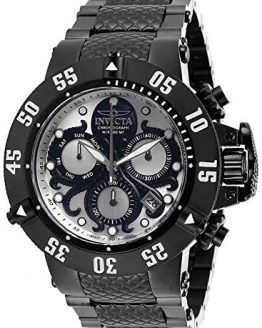 Invicta Men's Subaqua Analog Quartz Watch with Stainless Steel Strap, Black, 28 (Model: 27867)