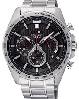 Seiko Mens Chronograph Quartz Watch with Stainless Steel Strap SSB299P1