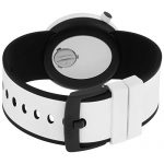 Swatch PNW100 Popmoving Quartz Watch – White Dial with Black & White Silicone Strap