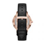 Michael Kors Women's Pyper Stainless Steel Quartz Watch with Leather Strap, Black