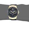 GUESS Gold-Tone Black Stain Resistant Watch with Day + Date Functions