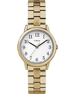 Timex Women's TW2R58900 Easy Reader 31mm Gold-Tone Stainless Steel Expansion Band Watch