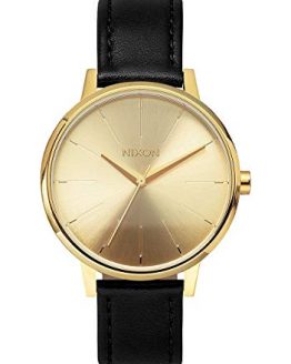 NIXON Kensington Leather A108 - Gold - 50m Water Resistant Women's Analog Classic Watch (37mm Watch Face, 16mm Leather Band)