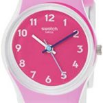 Swatch Womens Analogue Quartz Watch with Silicone Strap LW166