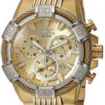 Invicta Men's Bolt Quartz Watch with Stainless-Steel Strap, Gold, 16 (Model: 25868)