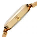 Burgi Stainless Steel Designer Women's Watch - 4 Genuine Diamond Markers