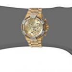 Invicta Men's Bolt Chronograph Watch with Gold-Tone Stainless Steel Band – Perfect for Swimming & Snorkeling