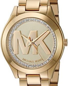 Michael Kors Women's Mini Slim Runway Gold Watch MK3477