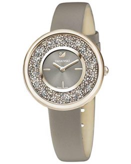 SWAROVSKI Crystal Authentic Crystalline Pure Watch, Leather Strap