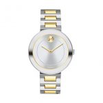 Movado Bold, Stainless Steel Case, Silver Dial, Two Tone Stainless Steel Bracelet, Women, 3600548