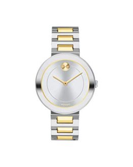 Movado Bold, Stainless Steel Case, Silver Dial, Two Tone Stainless Steel Bracelet, Women, 3600548