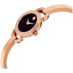 Movado Rondiro Quartz Movement Black Dial Ladies Watch 0607065