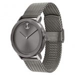 Movado Bold, Ionic Plated Grey Steel Case, Grey Dial