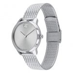 Movado Bold, Stainless Steel Case, Silver White Dial, Stainless Steel Mesh Bracelet
