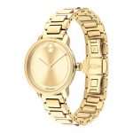Movado Women's BOLD Sugar Dial Yellow Gold Watch with a Flat Dot, Gold (Model 3600502)