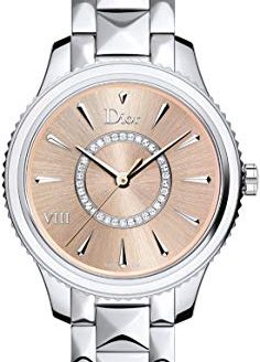 Dior Christian VIII Montaigne Pink Dial 32mm Women's Watch