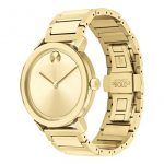 Movado Men's BOLD Evolution LYG Watch with a Flat Dot Sunray Dial, Gold (Model 3600508)