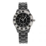 Christian Dior Women's Black Eight Analog Display Swiss Quartz Black Watch
