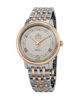 Omega De Ville Automatic Ivory Silvery Diamond Dial Ladies Watch 424.20.33.20.52.003